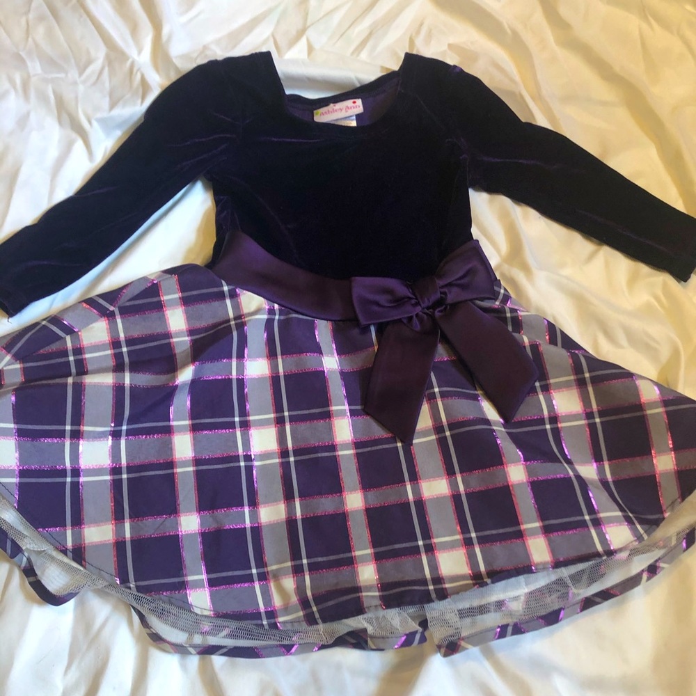 Purple Plaid Dress
